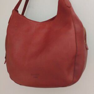 Margot Red Genuine Leather Shoulder Purse Bag. Good Condition